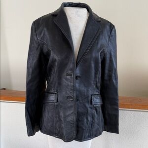Women's Black Leather Jacket